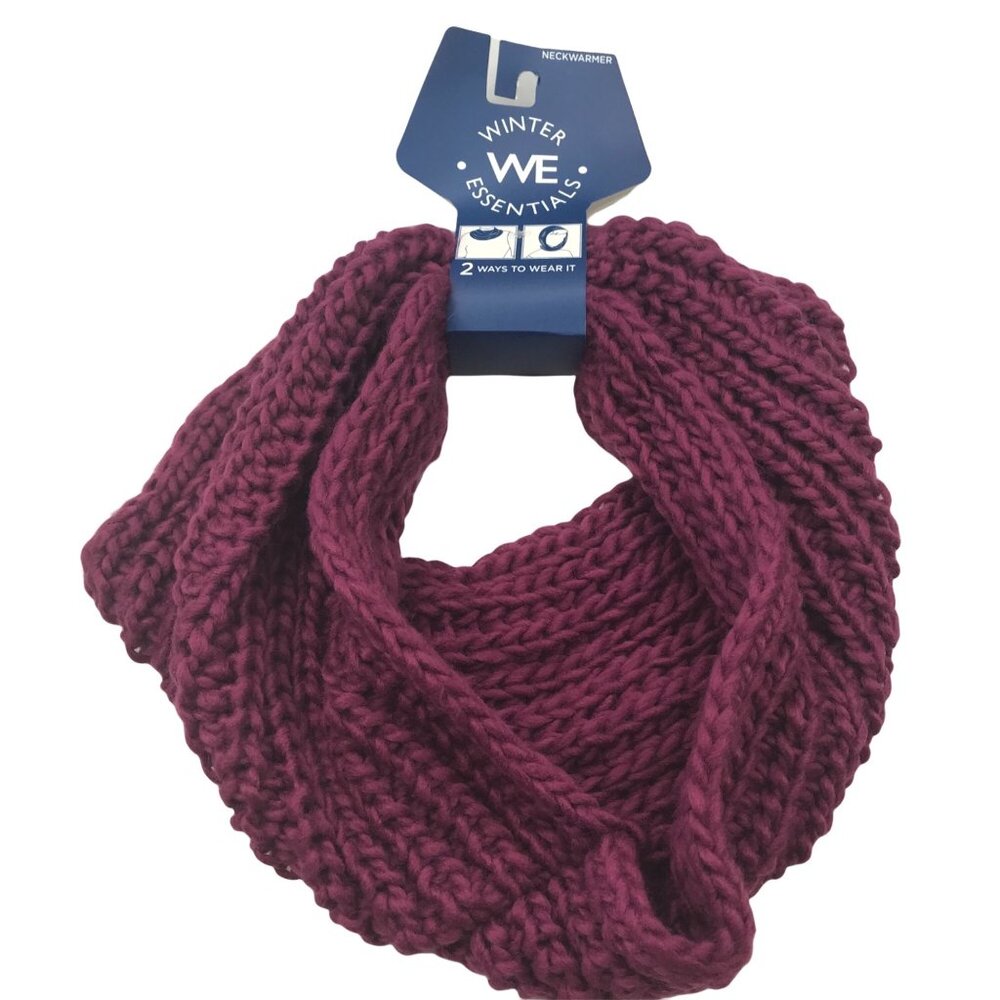 Winter Essentials Women's One Size Burgundy Neck Warmer New